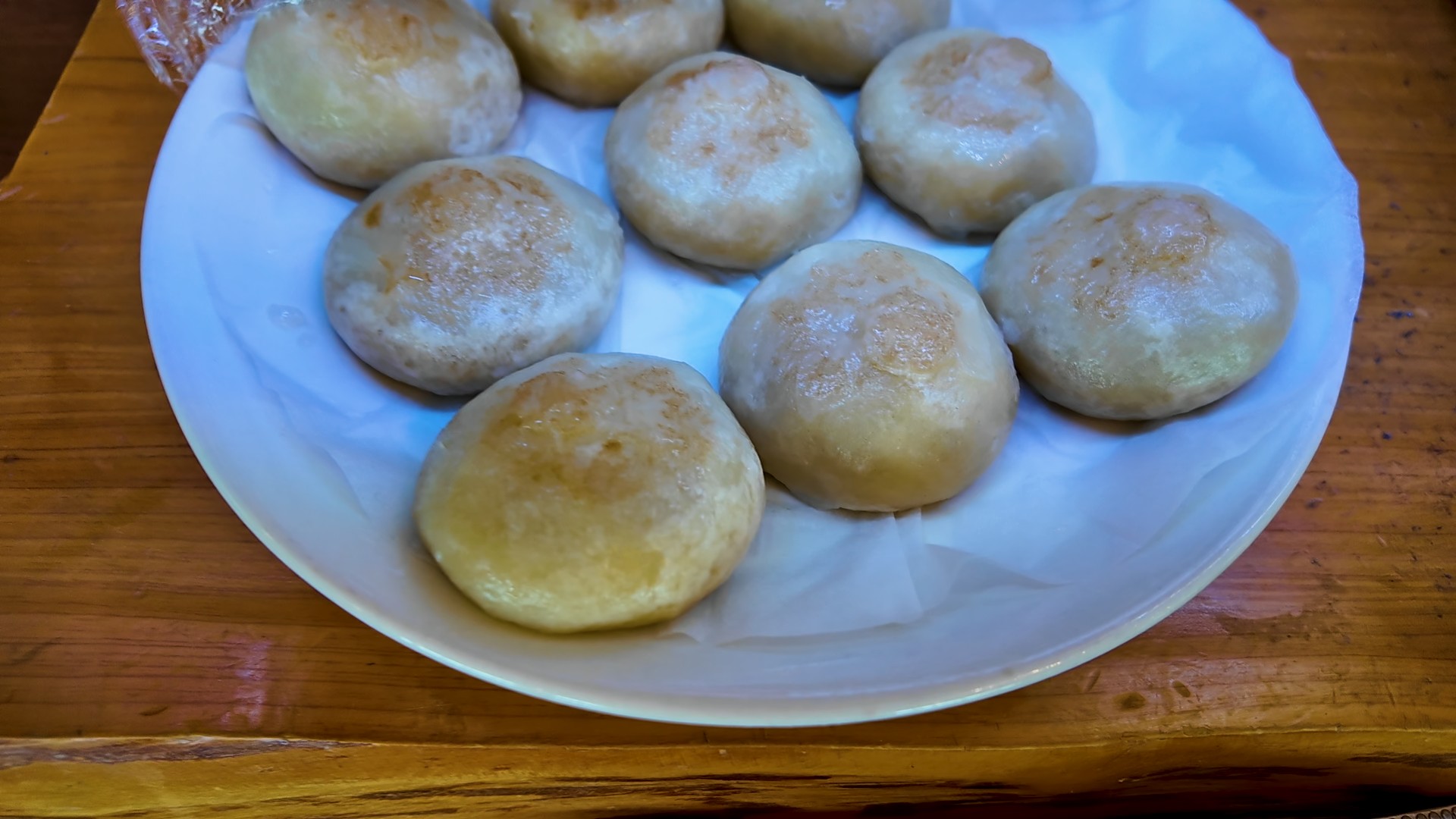 この日提供されていた茄子のおやき